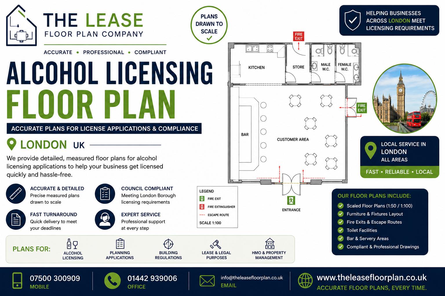 Alcohol Licensing Floor Plan London
