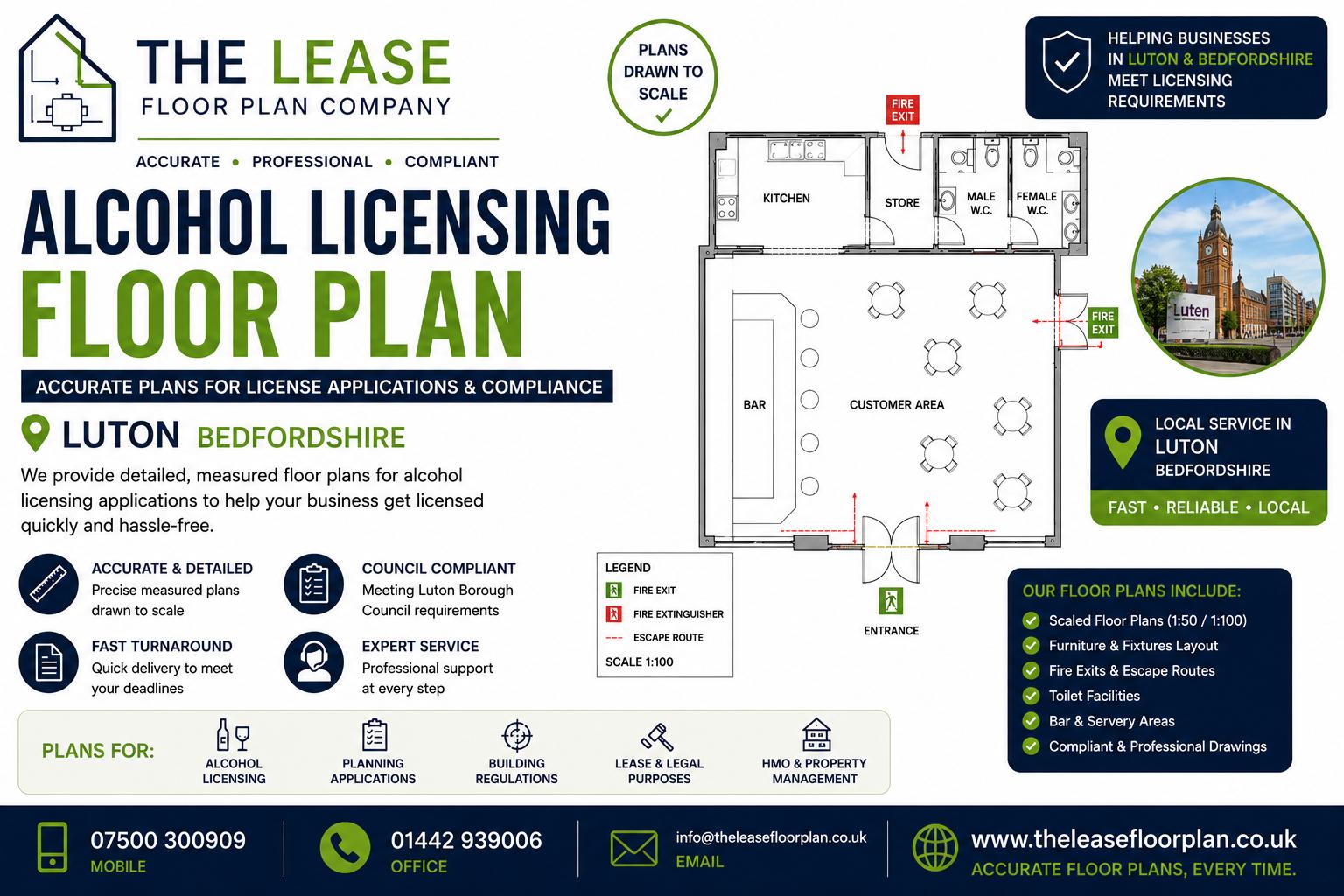 Alcohol Licensing Floor Plan Luton Bedfordshire