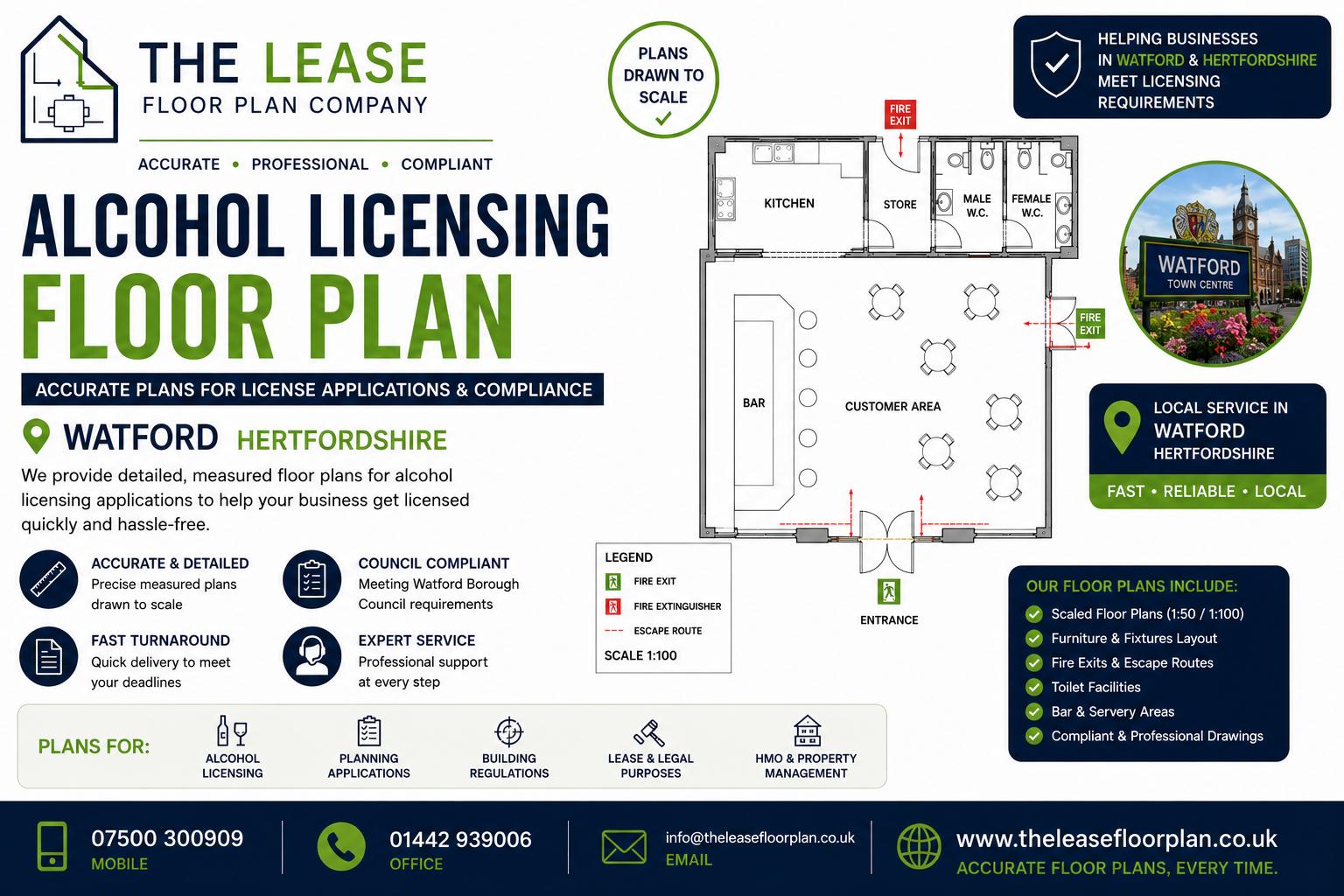 Alcohol Licensing Floor Plan Watford Hertfordshire