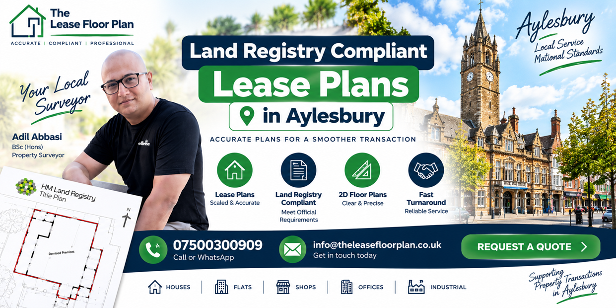 Land Registry Compliant Lease Plans in Aylesbury
