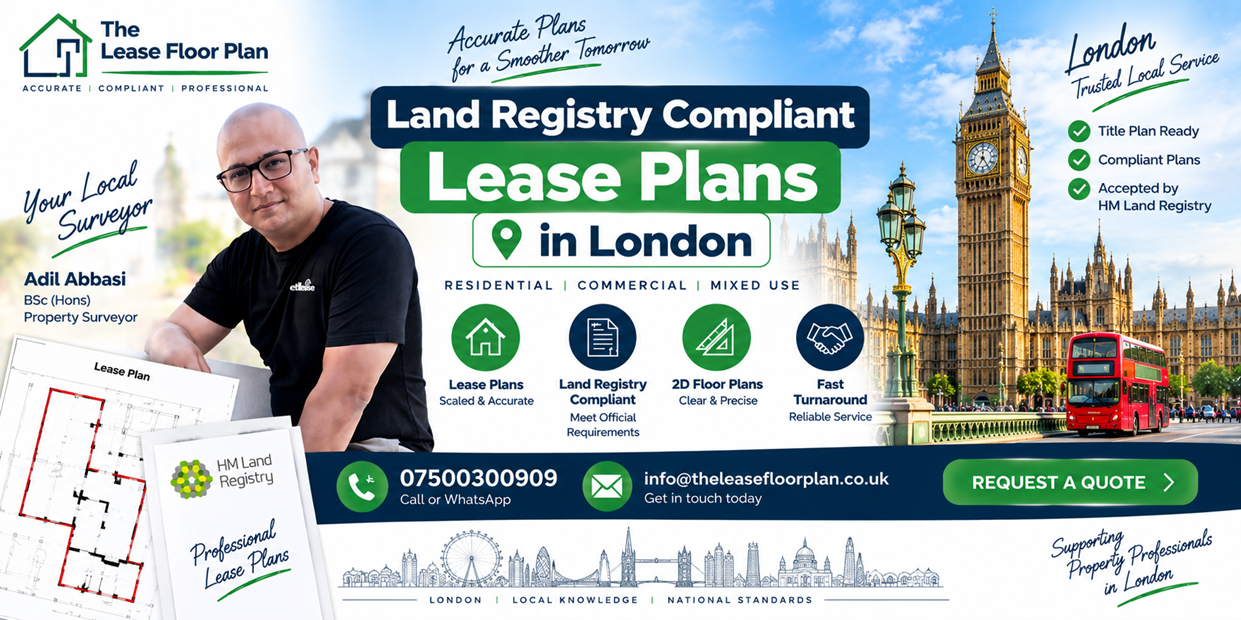 Land Registry Compliant Lease Plans in London